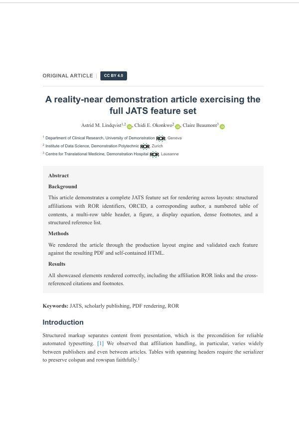 Multidisciplinary — book chapter